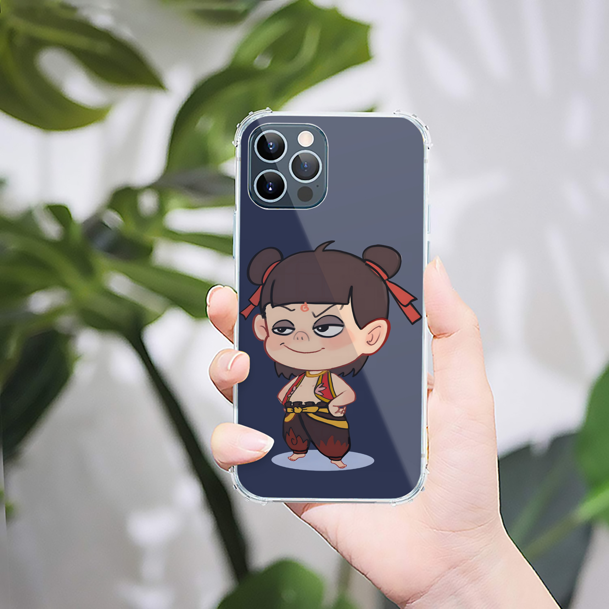 （画像用） Ne Zha 2 ナタ 魔童の大暴れ 【iPhone 12シリーズ対応】透明スマホケース（クリアソフトケース）